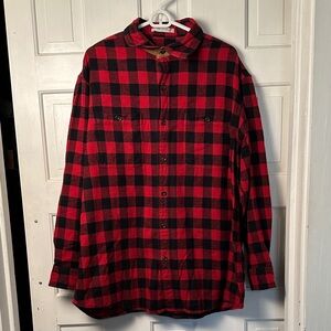 Orvis Men’s long sleeve button down flannel large